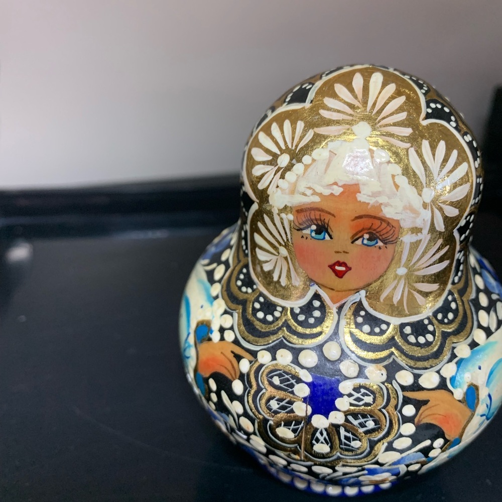 From my collection Wooden doll Winter Princess